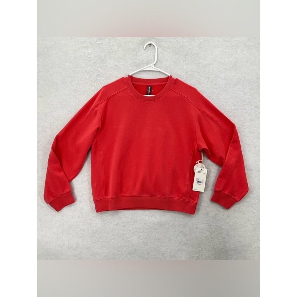 NWT Vuori‎ Women's Sedona Seams Crew XS Bright Coral VW2068